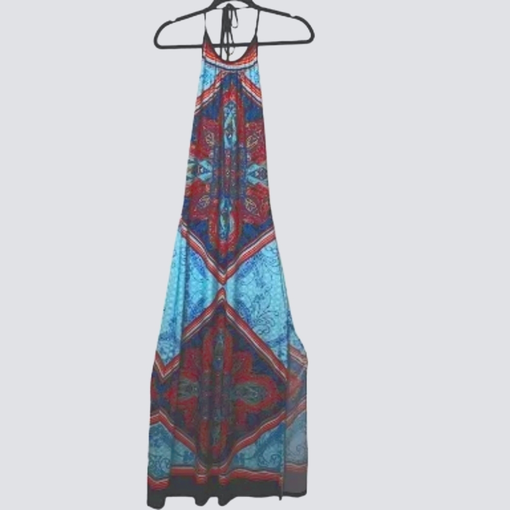 Venus Maxi Paisley HalterDress